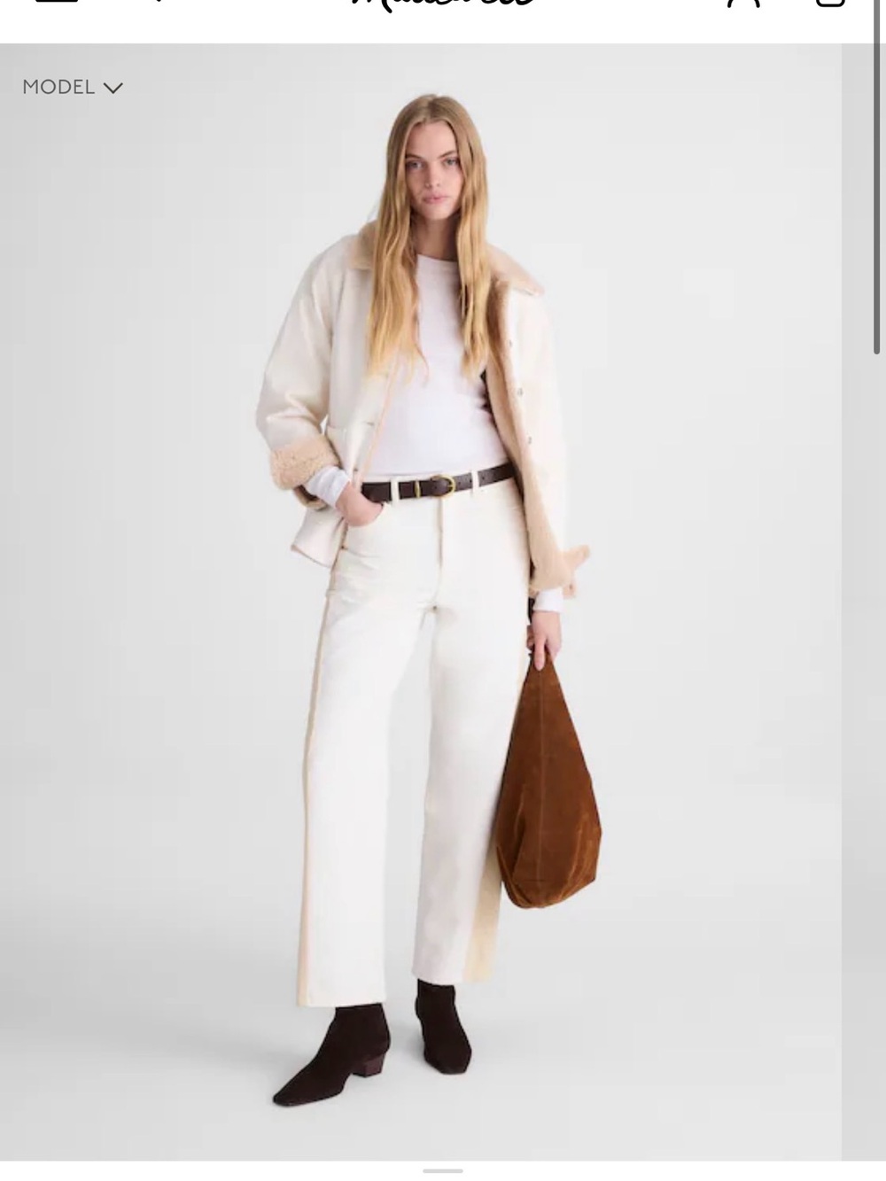 Madewell pieced barrel Jeans NWT